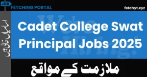 Cadet College Swat Principal Jobs