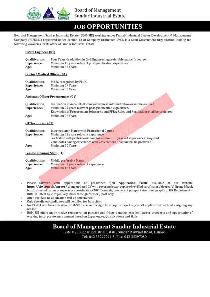 Sundar Industrial Estate Jobs Advertisement 2025